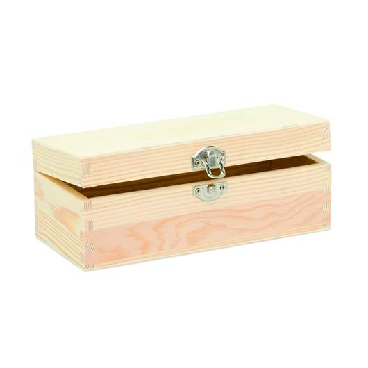 Rechthoekige houten doos 20x8,5x7,5cm